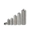 10 Stainless Steel 304 Hex Socket Head Screws with Tapered Tips (M12 x 30 mm) view 1