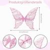 Women's Fairy Costume Set with Butterfly Wings, Elf Ears and Flower Crown view 2
