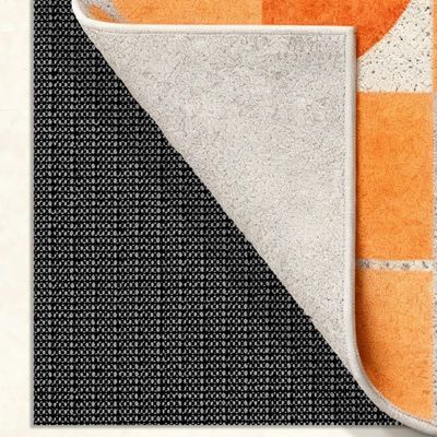 Non-Slip Rug Pad 180 x 310 cm, Cuttable DIY Underlay, Black