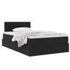 vidaXL Storage Bed with Headboard Black 120 x 200 cm Velvet view 1