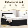 vidaXL Storage Bed with Headboard Black 120 x 200 cm Velvet view 4