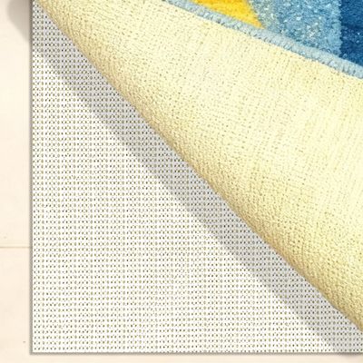 Multipurpose Non-Slip Mat 53.1 x 55.1 in, Plasticizer-Free Mesh, Washable and Cuttable Carpet Underlay for Drawers, Cars, Shelves and Trays, Cream