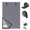 Winter Window Insulation Kit, Thermal Oxford Fabric and Cotton Cover, Gray, 34 x 59 in (85 x 150 cm) view 1