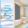 Winter Window Insulation Kit, Thermal Oxford Fabric and Cotton Cover, Gray, 34 x 59 in (85 x 150 cm) view 2