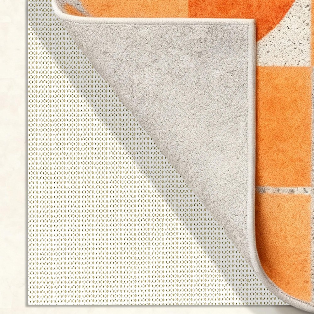 Non-Slip Rug Pad 160 x 180 cm, Cut-to-Size DIY Mat, Cream