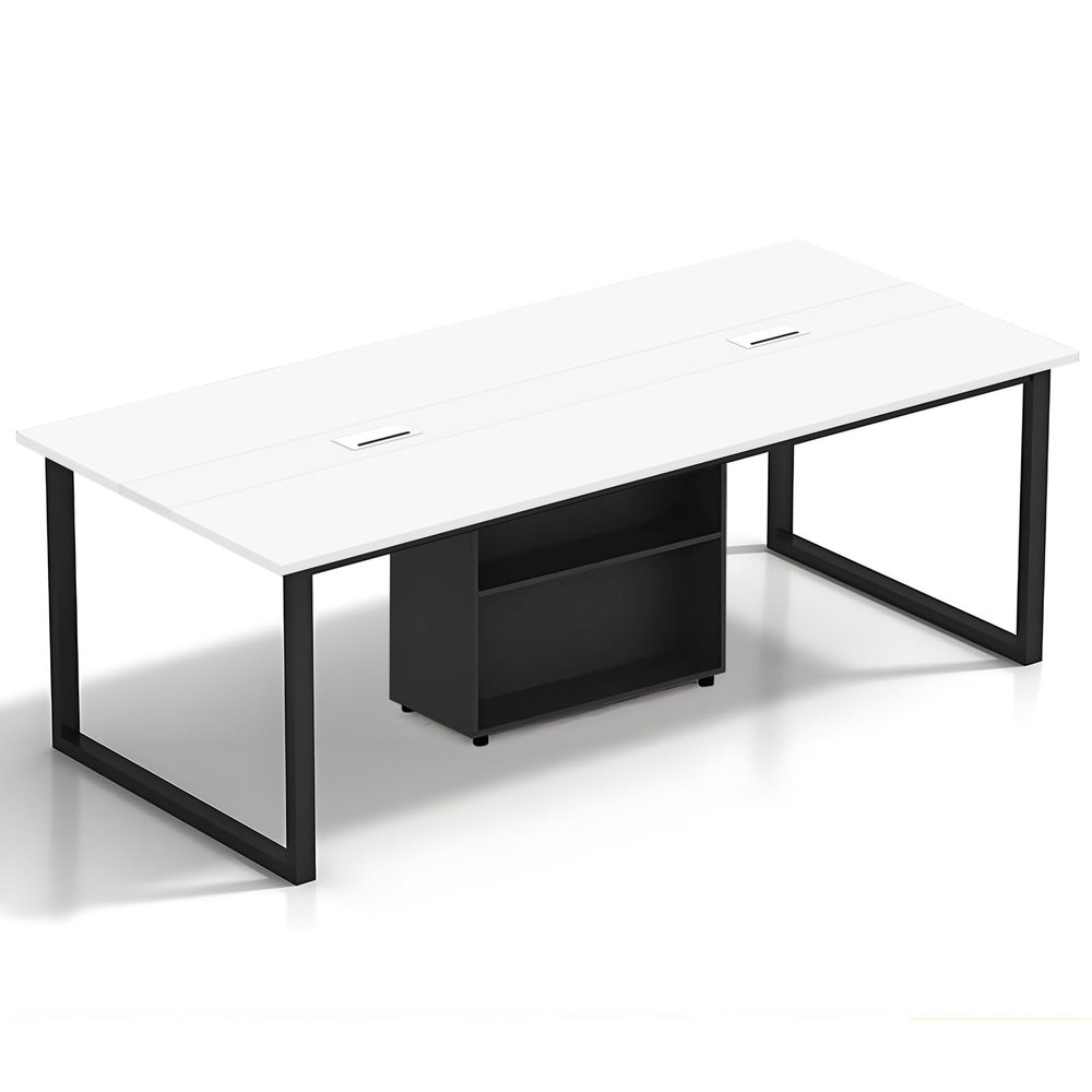 Tazyee Large Modern Conference Table with Cable Management - Chair Not Included