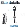 INCREWAY 150-Pack Plastic Belt Hooks, Multi-Purpose Closet Organizer, Non-Slip Black view 2