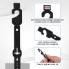 INCREWAY 150-Pack Plastic Belt Hooks, Multi-Purpose Closet Organizer, Non-Slip Black view 3