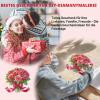 Lxmsja Pink Rose 5D Diamond Painting Hanging Ornament Kit view 4