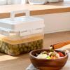 YUGSHNKFC Plastic Pickling Jar with Kimchi Press and Fermentation Box view 2