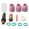 FACAIIO 12-Piece TIG Gas Lens Kit 17GL332, 3/32 in, for DB SR WP, Lincoln PTA-17/18/26, Miller Diamondback DB17/DB18/DB26, Weld Craft WP-17/18/26 view 2