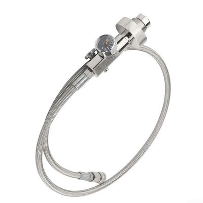 FACAIIO 4500 psi High-Pressure G5/8 to 8 mm Dive Station Adapter with 91.4 cm Hose and Gauge for DCD771, DCD771C2, N335379, N279942, N337101