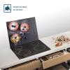 SFArt Tempered Glass Stovetop Cover & Cutting Board, Blueberry Muffins, 60 x 52 cm view 3