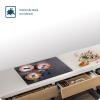 SFArt Tempered Glass Stovetop Cover & Cutting Board, Blueberry Muffins, 60 x 52 cm view 4