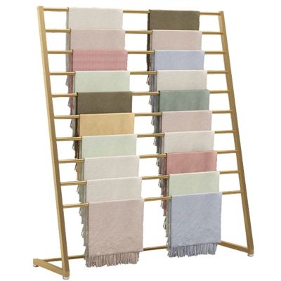 ASerZenith 80 cm Gold Freestanding Scarf Rack