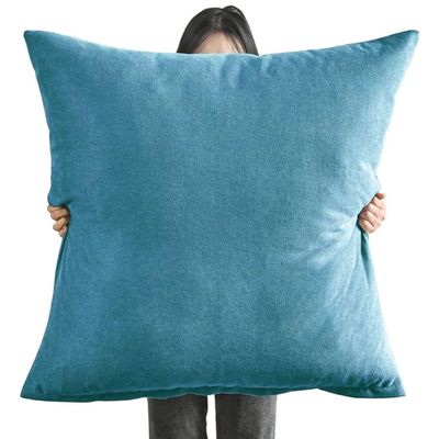 QOEUIUJ Super King Pillow Cover, Square 70 x 70 cm, Blue