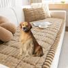 Thick Non-Slip Washable Sofa Cover, Khaki, 70 x 120 cm view 1