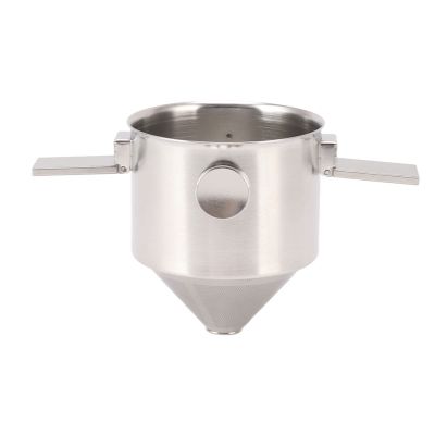 Haofy Portable Stainless Steel Pour-Over Coffee Filter, Foldable 8 oz Reusable Dripper