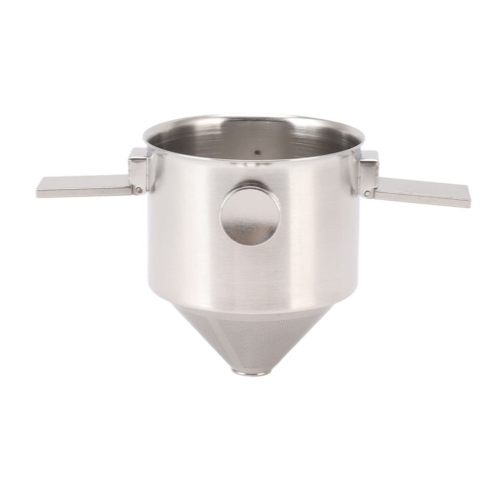 Haofy Portable Stainless Steel Pour-Over Coffee Filter, Foldable 8 oz Reusable Dripper