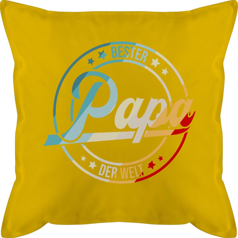 50 x 50 cm Pillow – World's Best Dad, Yellow