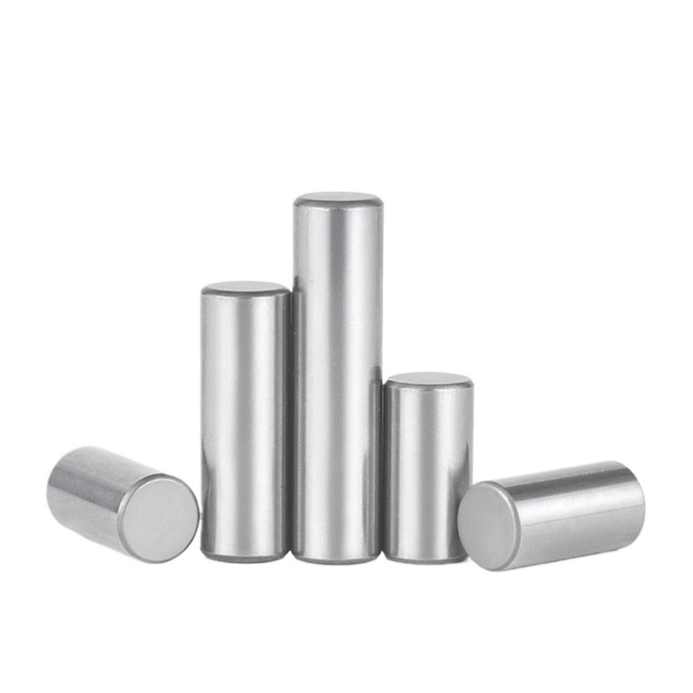 Stainless Steel Dowel Pins, Solid Cylindrical, Bearing Steel HRC62, M4 GB119, 100 pcs (22 mm)