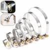 5 Durable Stainless Steel Hose Clamps, Adjustable, for DIY, Automotive & More (16–25 mm) view 2