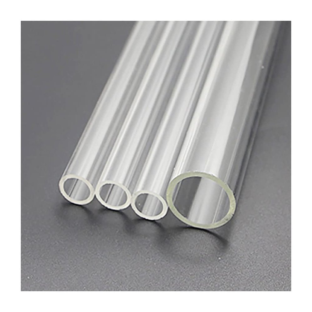 1 Pc 50 cm Long Transparent Acrylic Round Tube, Highly Transparent Rigid Hard Tube for DIY Projects, Aquariums, and Cooling Systems (20 x 2 mm)