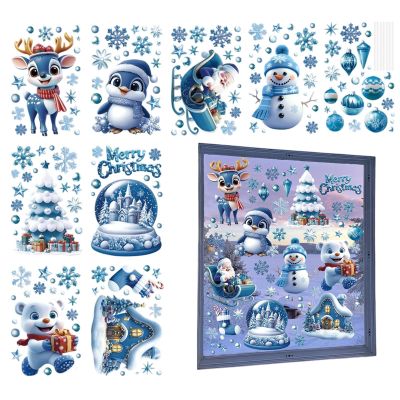 Christmas Stickers for Kids, 12 Designs, Cute Cartoon Decals