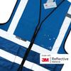 UNIGIFT Customizable High-Visibility Safety Vest with Penguin-Penguin, 3M Reflective Tape, Blue, XXL/3XL view 3