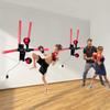Smart Boxing Reflex Trainer with Remote Control, Wall-Mounted Punching System with 4 Punching Bars, 3 Modes and 3 Speed Levels view 2