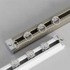 Aluminum Curtain Track, Ceiling or Wall Mount, Single Track for Curtains and Room Dividers, White, 4.6 m/15.1 ft view 2