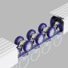 Aluminum Curtain Track, Ceiling or Wall Mount, Single Track for Curtains and Room Dividers, White, 4.6 m/15.1 ft view 4