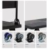 Sturdy Foldable Plastic Platform Cart with Quiet Wheels and Folding Handle for Offices, Bookstores, and Libraries view 3