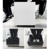 Mobile Metal Filing Cabinet with 3 Lockable Drawers for Under-Desk Use, Fully Assembled with Casters, Black view 4