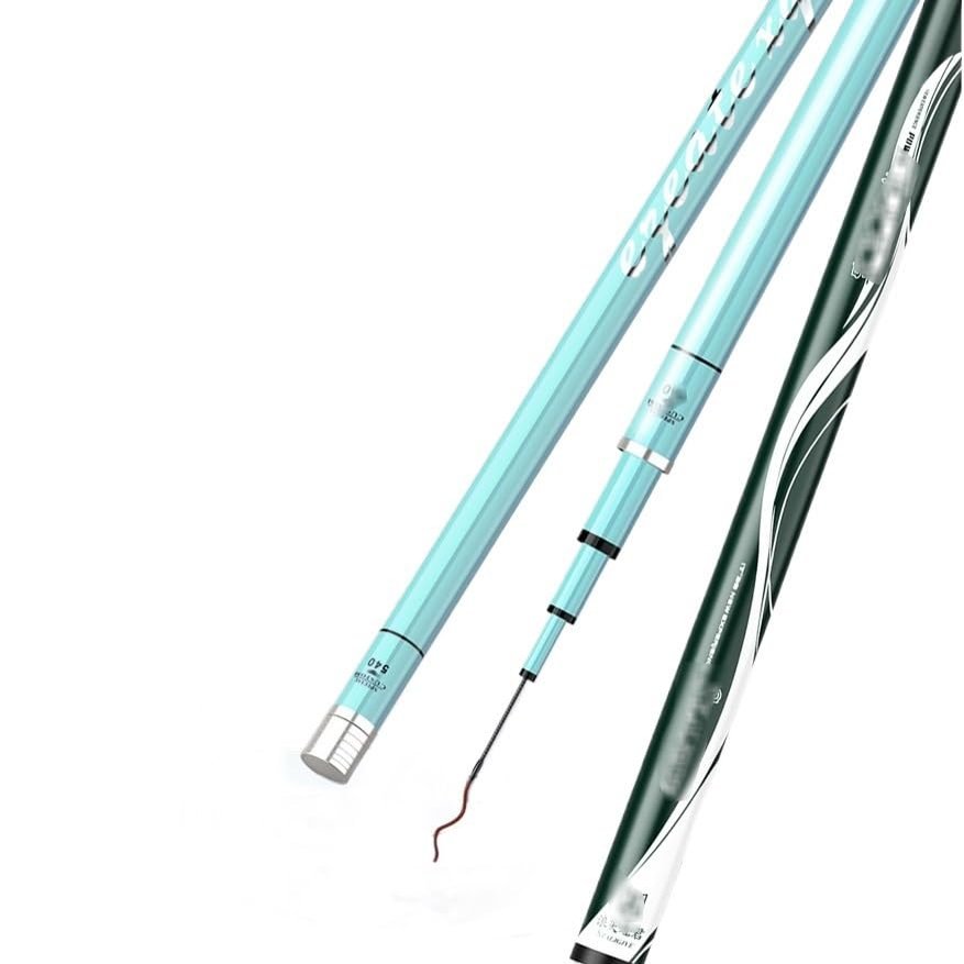 Portable Telescopic Carbon Fishing Rod, 5H, 3.9 m
