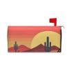 Yoogain Decorative Magnetic Mailbox Cover, Cactus Yellow, Sunset and Red Mountain Designs, Standard Size view 1