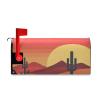 Yoogain Decorative Magnetic Mailbox Cover, Cactus Yellow, Sunset and Red Mountain Designs, Standard Size view 4