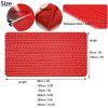 Non-Slip PVC Floor Mat for Commercial Wet Areas, Indoor/Outdoor, Kitchen, Bar, Pool, 5 mm Thick, Easy to Cut, 120 x 100 cm, Red view 2