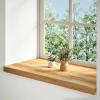 Mengtu Window Sills, 2 Pieces, Light Brown, 90 x 40 x 2 cm, Solid Oak, Model 4009159 view 1