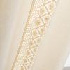 Handmade 180 cm Long Bohemian Crochet Lace Curtain for Bedroom, Semi-Sheer with Tassels, 150 cm Rod Pocket, 1 Panel view 3
