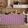 Wokuaile Cabinet Curtain, Dustproof Self-Adhesive Curtain for Shelves and Cabinets, Light Purple, W120 x H100 cm view 1