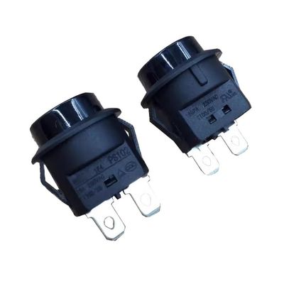 VWWJCCRO 2-Pack PS102 Latching Push-Button Switch, 20 mm, 2-Pole, 16A 250V