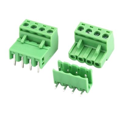 fengpeng 5.08 mm 2/3/4/5/6-Pole PCB Screw Terminal Blocks, Right-Angle 4P