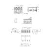 fengpeng 5.08 mm 2/3/4/5/6-Pole PCB Screw Terminal Blocks, Right-Angle 4P view 4