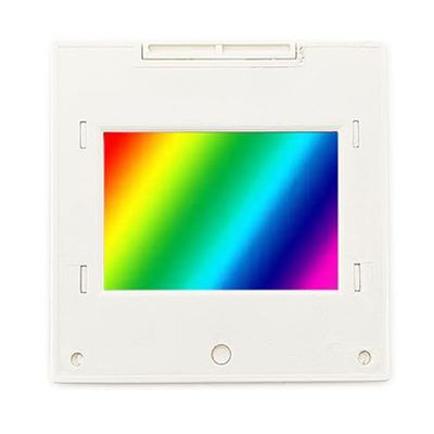 Gettimore Transmission Diffraction Grating, 80/300/600/1000/1200/1600 Lines/mm, 2 mm Thick Optical PET Grating for Spectrophotometers and Teaching Experiments, 50 x 50 mm Frame