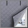 Thermal Insulating Window Curtain for Winter, Oxford Fabric & Cotton, Gray, 63 x 79 in/160 x 200 cm view 1