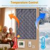Thermal Insulating Window Curtain for Winter, Oxford Fabric & Cotton, Gray, 63 x 79 in/160 x 200 cm view 3