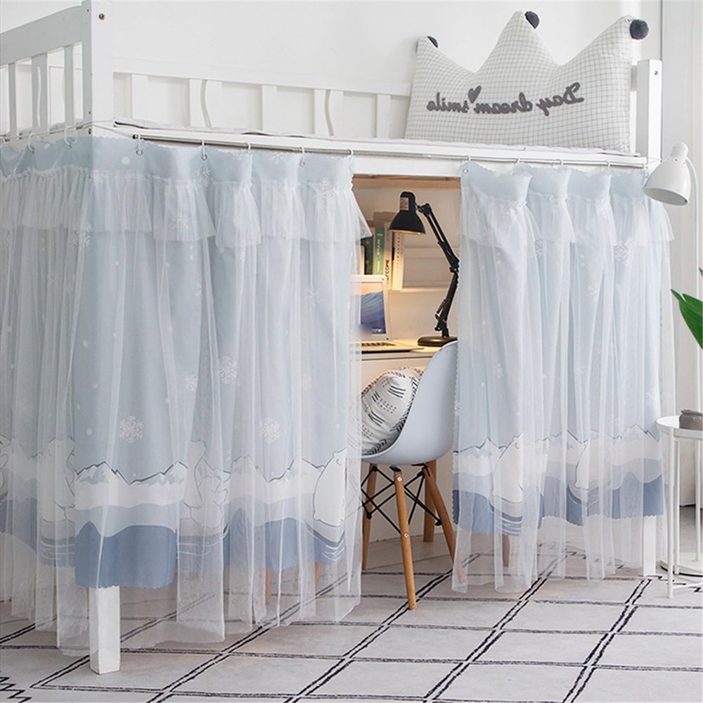 YAOHY Bunk Bed Curtains, 3 Panels, 1.35 m, Bear D