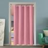 LONGCAO Thermal Blackout Curtain, 100 x 110 cm, Heat-Insulating, Privacy Curtain with Grommets, 1 Panel, Pink view 1