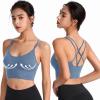 Women's Underwire-Free Sports Bra, Push-Up Yoga Fitness Bustier view 4